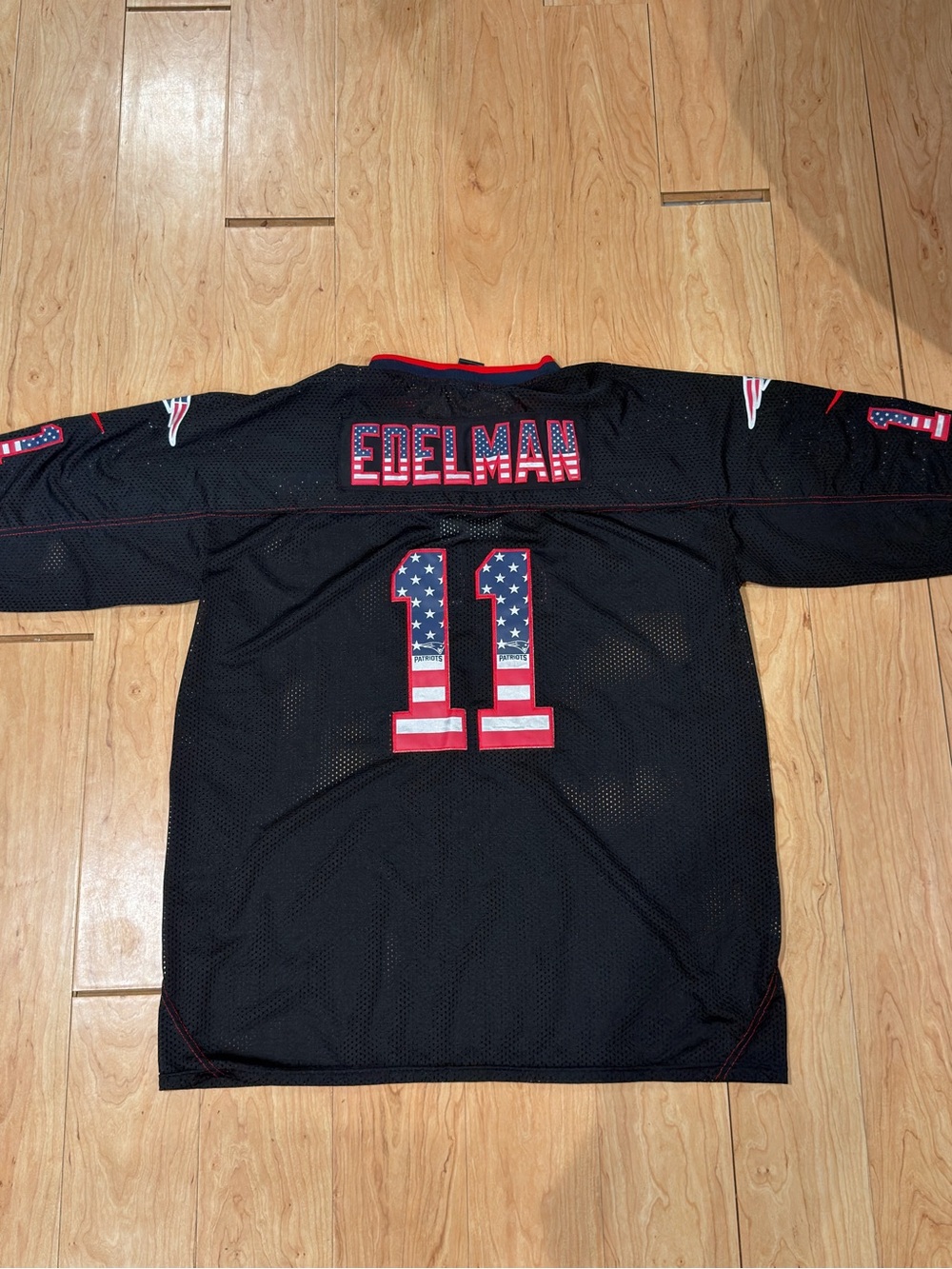 Edelman #11 Patriotic Football Jersey - Salute to Service edition